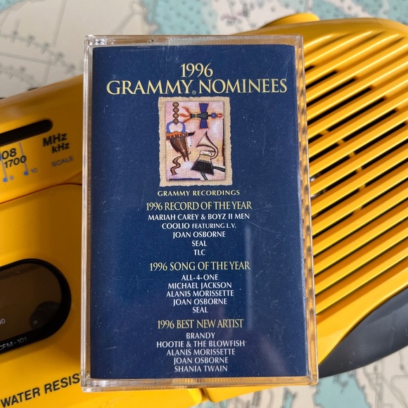 Vintage 1996 Grammy Nominees Cassette Mix Tape - Picture 1 of 3